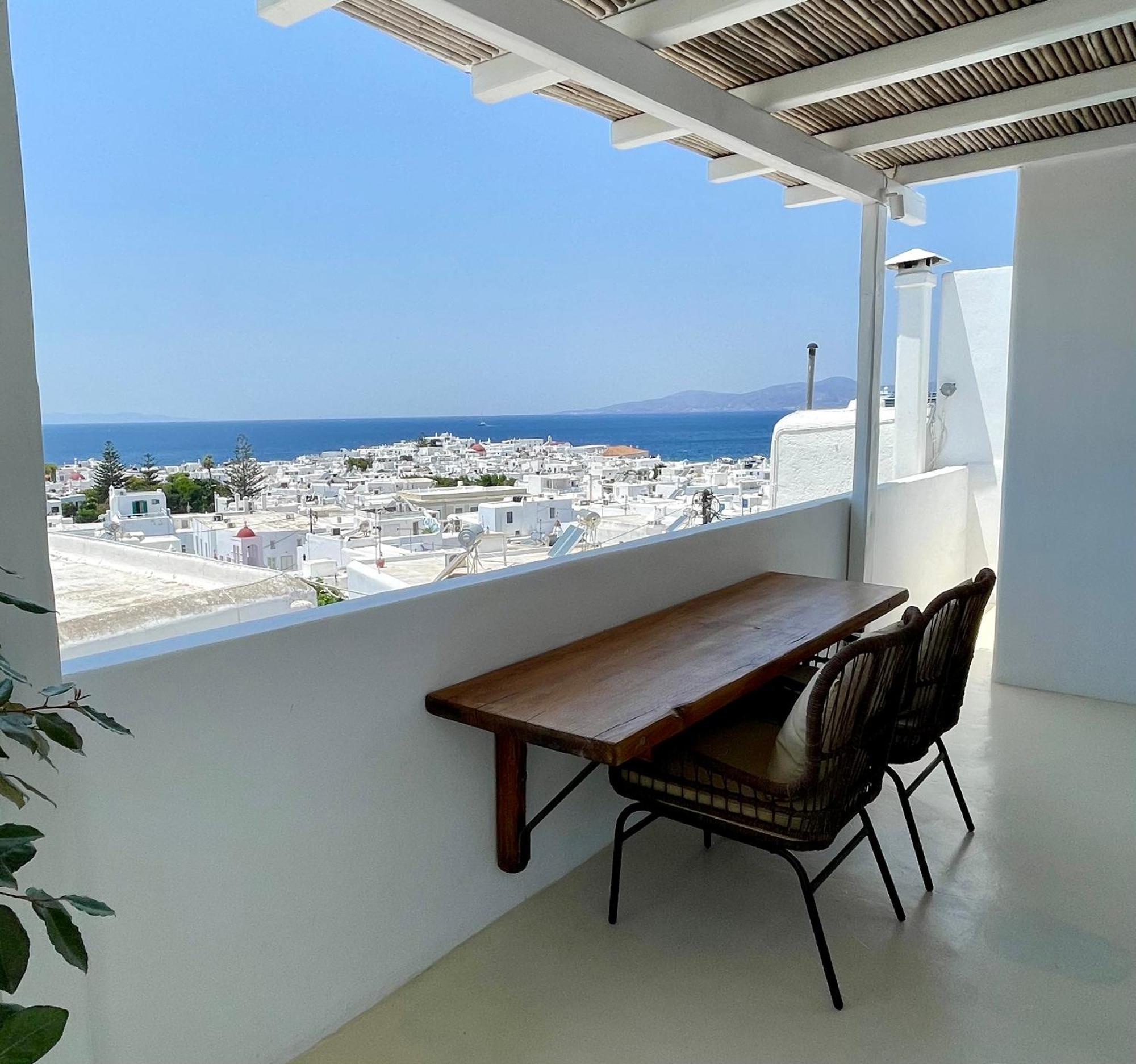 Mykonian Starling - Town N' Sunset View Apartment Mykonos Town Exteriör bild
