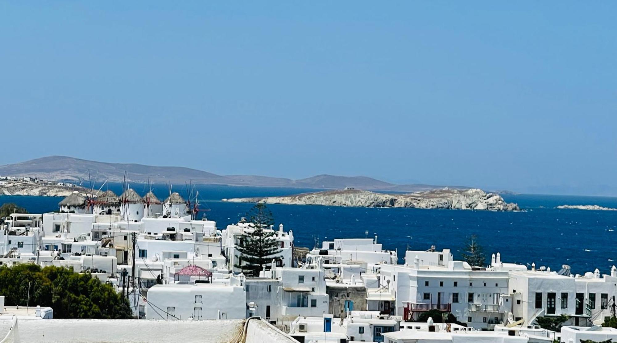 Mykonian Starling - Town N' Sunset View Apartment Mykonos Town Exteriör bild