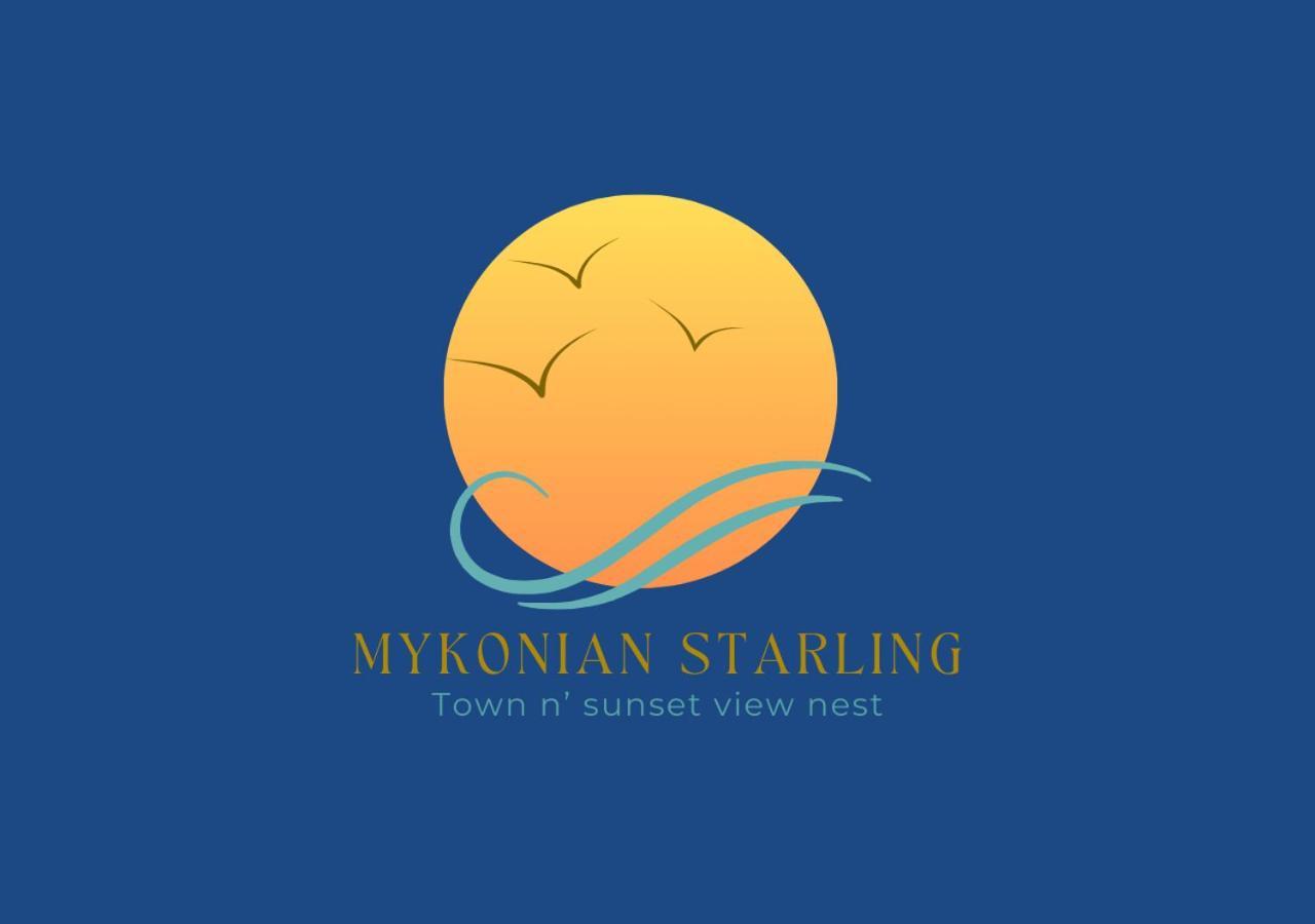 Mykonian Starling - Town N' Sunset View Apartment Mykonos Town Exteriör bild